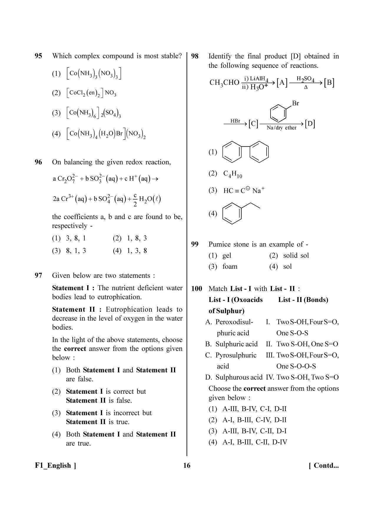 NEET 2023 F1 Question Paper - Page 16