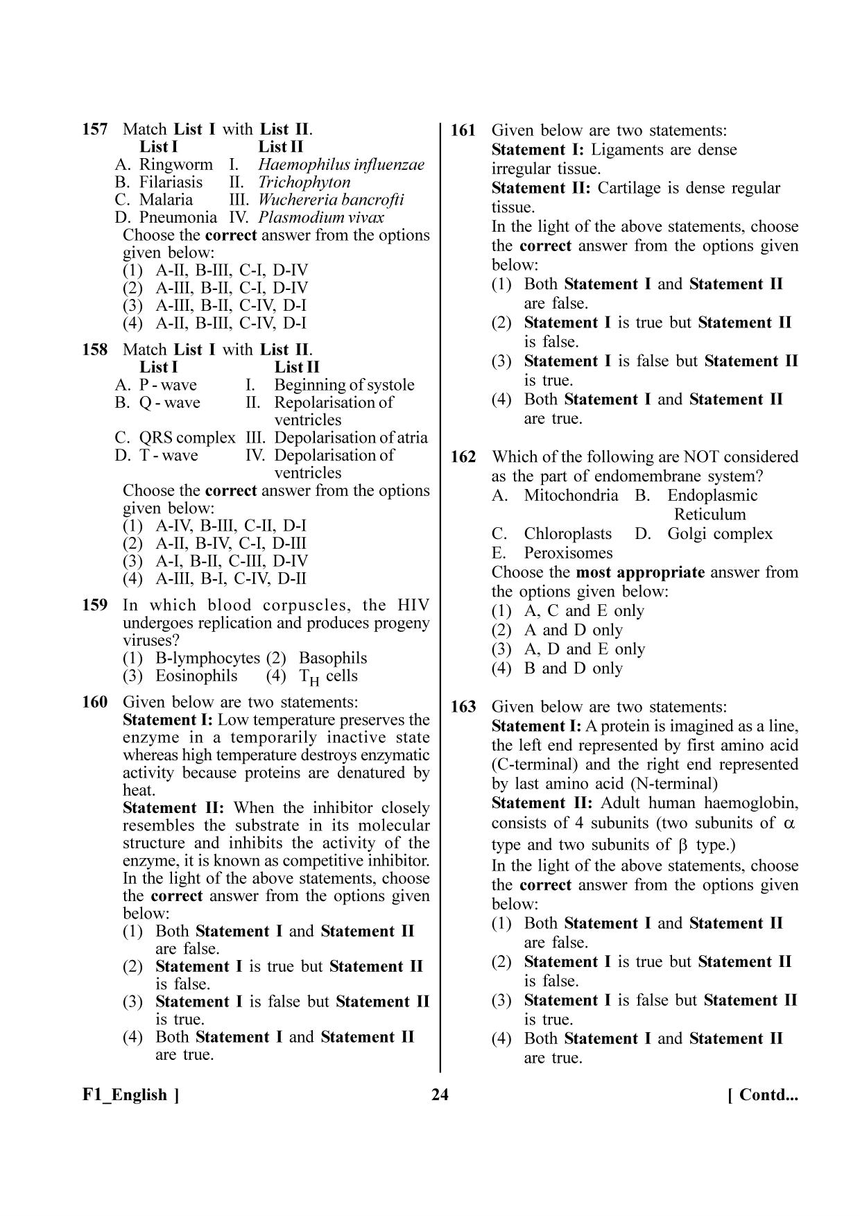 NEET 2023 F1 Question Paper - Page 24