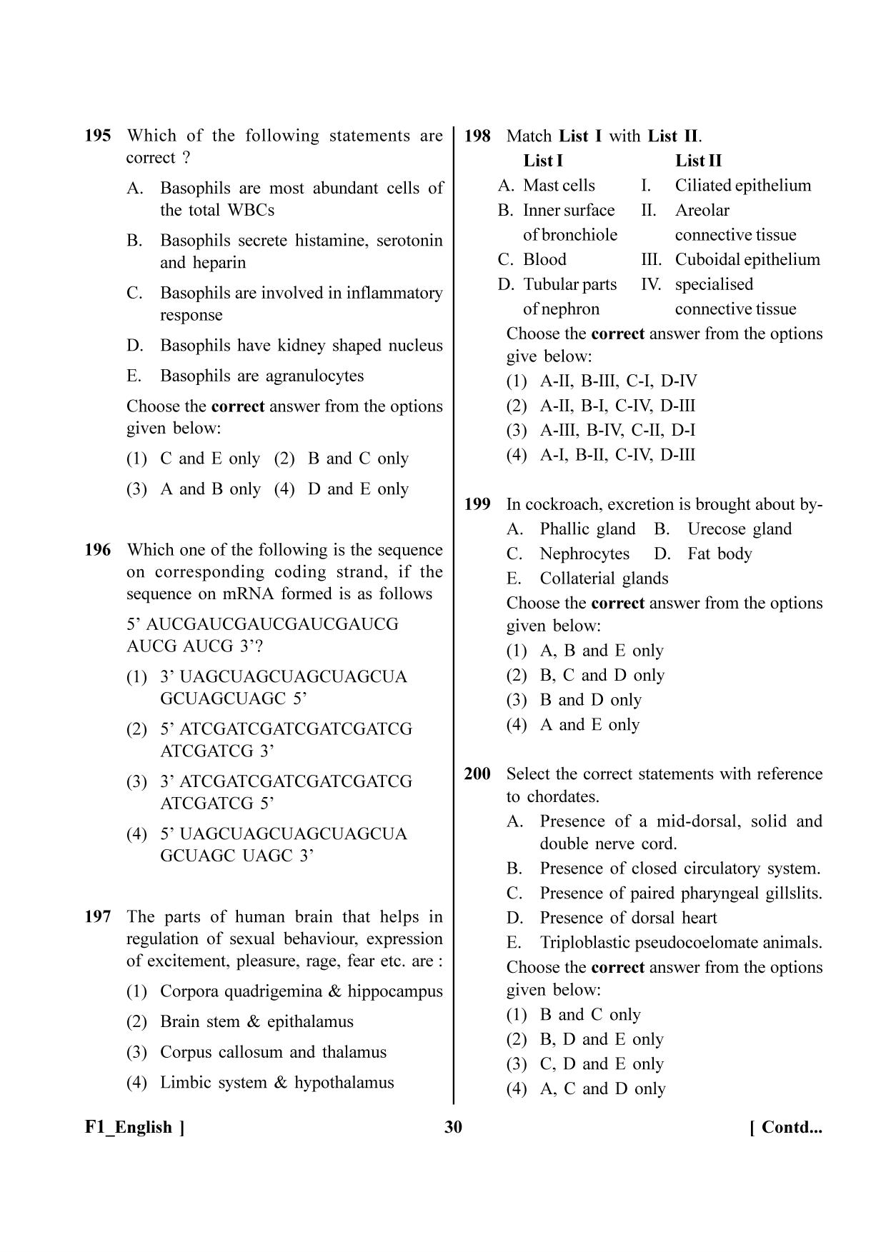 NEET 2023 F1 Question Paper - Page 30