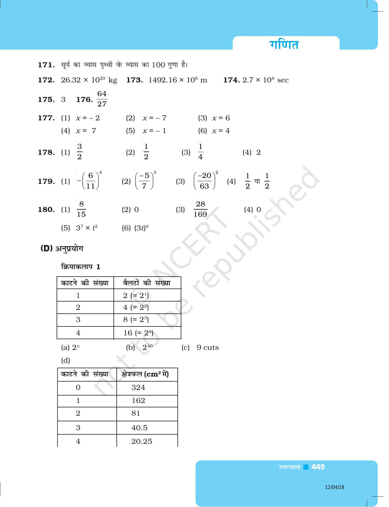 NCERT Exemplar Class 8: गणित उत्तरमाला - Page 40