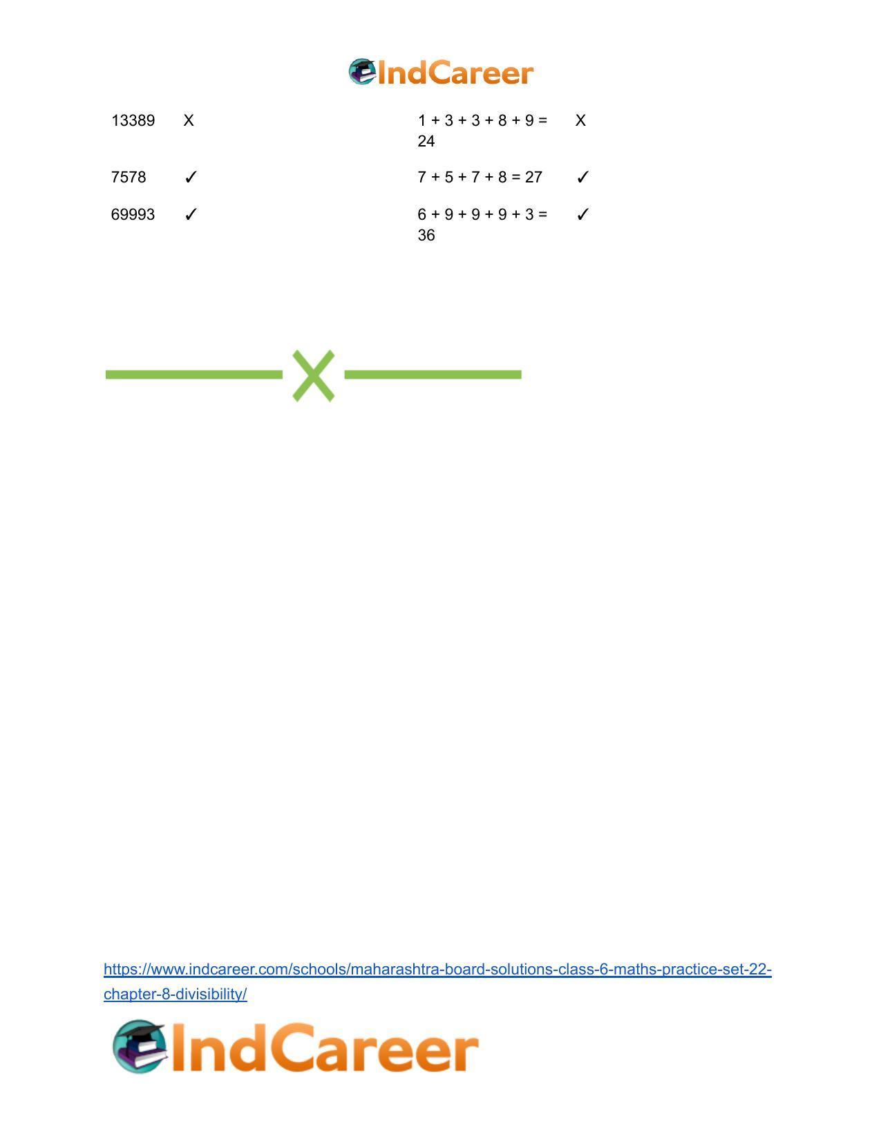 Maharashtra Board Solutions Class 6-Maths (Practice Set 22): Chapter 8- Divisibility - Page 7