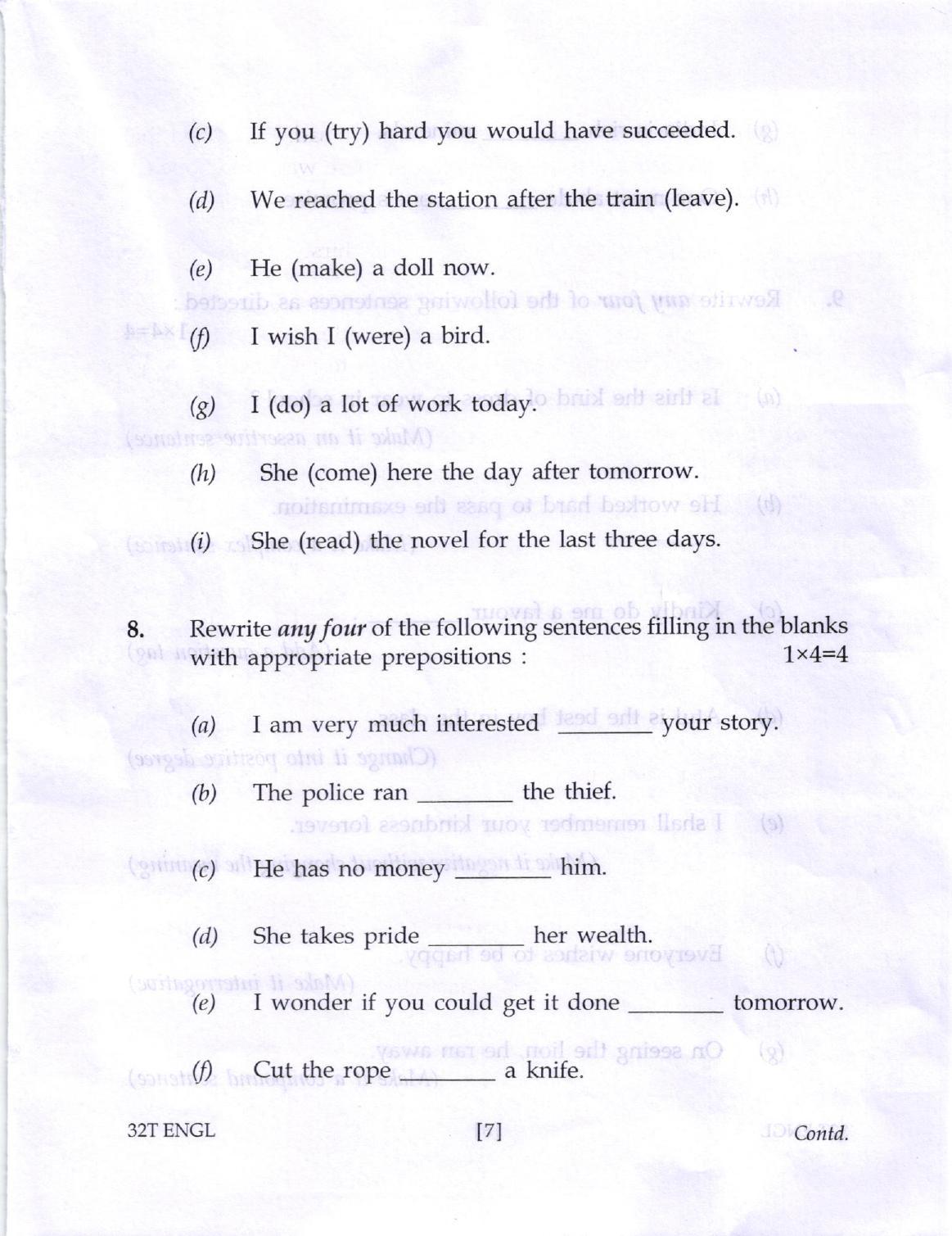 AHSEC Class 12 English Question Papers 2022 - Page 7