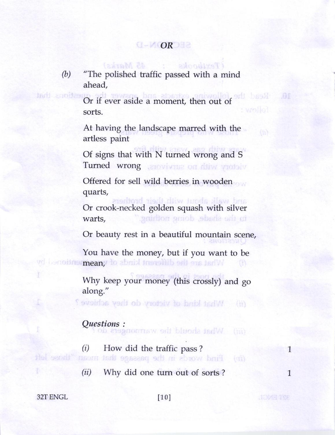 AHSEC Class 12 English Question Papers 2022 - Page 10