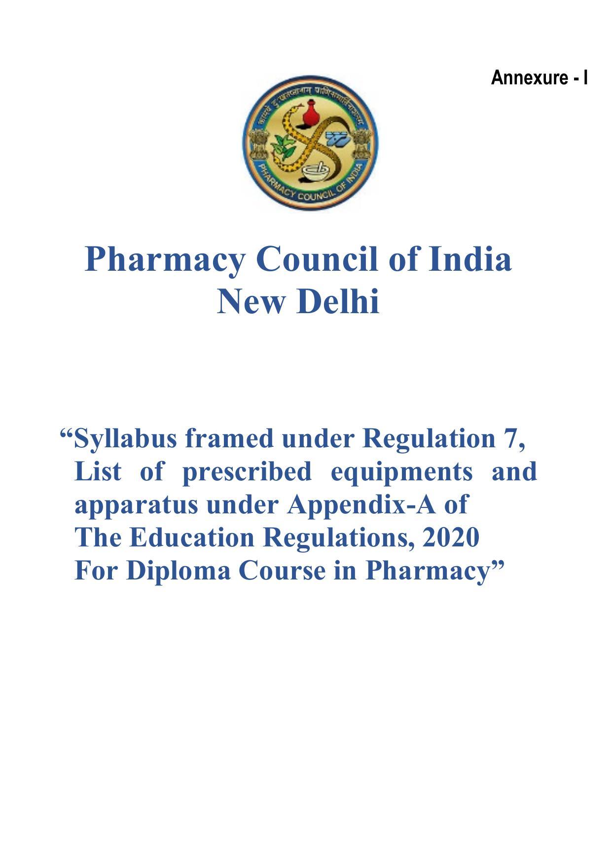 SYLLABUS FOR ANNUAL SYSTEM EFFECTIVE FROM (2021-2022) - PHARMACY - Page 2