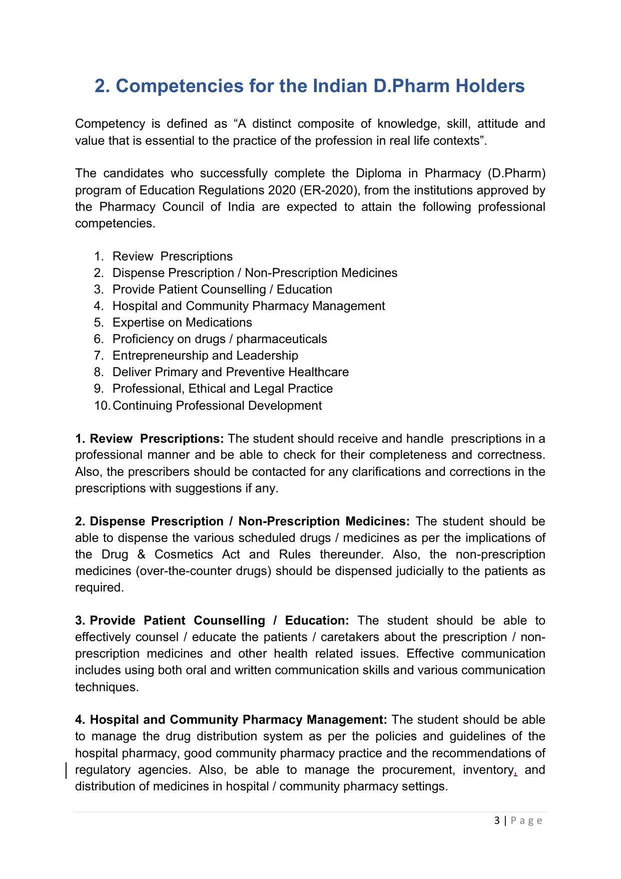 SYLLABUS FOR ANNUAL SYSTEM EFFECTIVE FROM (2021-2022) - PHARMACY - Page 7