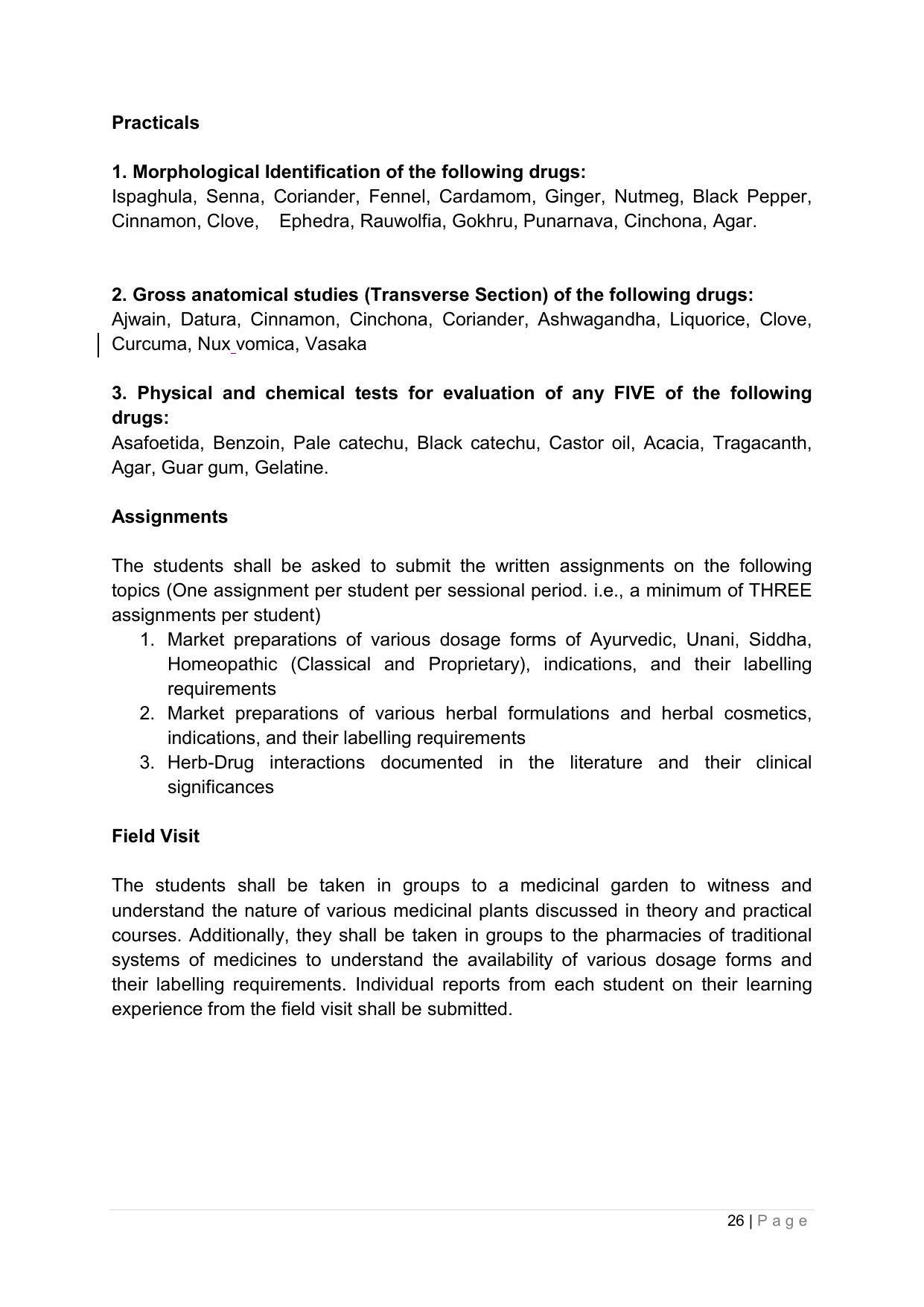 SYLLABUS FOR ANNUAL SYSTEM EFFECTIVE FROM (2021-2022) - PHARMACY - Page 30