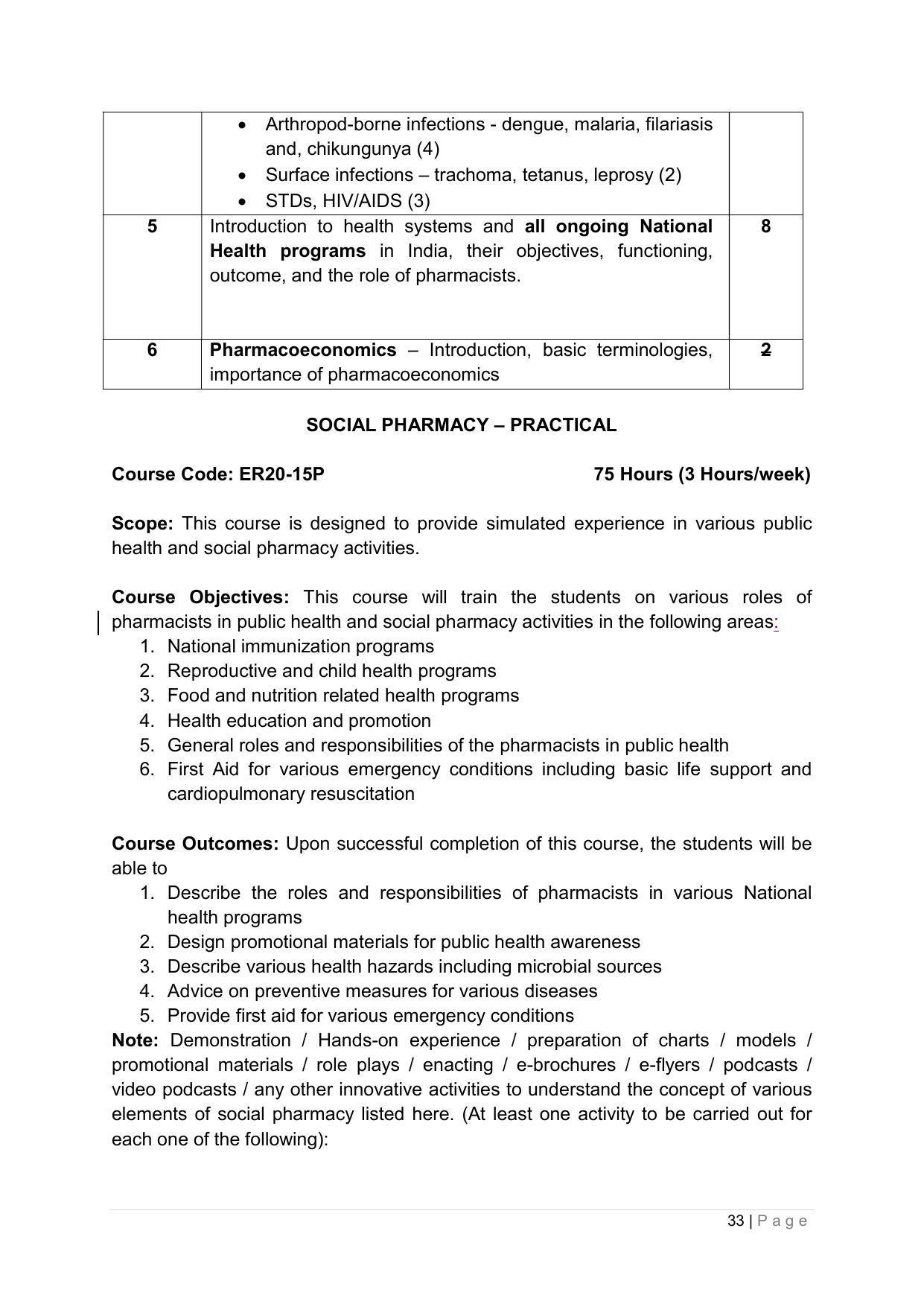 SYLLABUS FOR ANNUAL SYSTEM EFFECTIVE FROM (2021-2022) - PHARMACY - Page 37