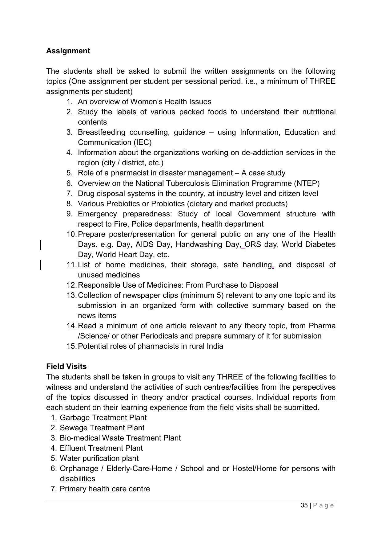 SYLLABUS FOR ANNUAL SYSTEM EFFECTIVE FROM (2021-2022) - PHARMACY - Page 39