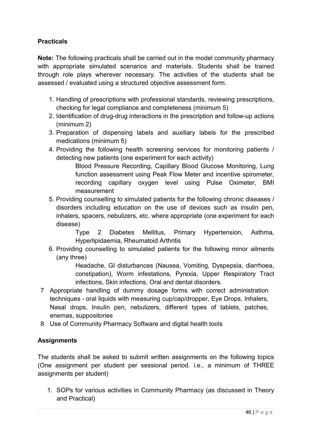 SYLLABUS FOR ANNUAL SYSTEM EFFECTIVE FROM (2021-2022) - PHARMACY - Page 50