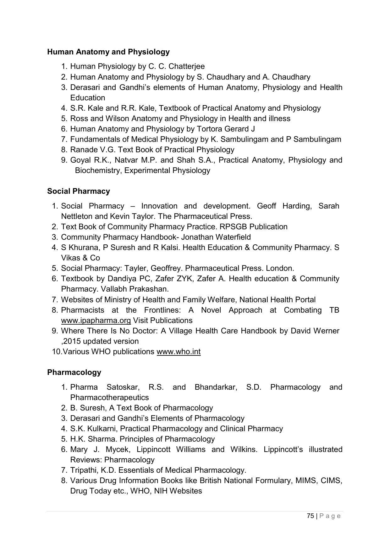 SYLLABUS FOR ANNUAL SYSTEM EFFECTIVE FROM (2021-2022) - PHARMACY - Page 79