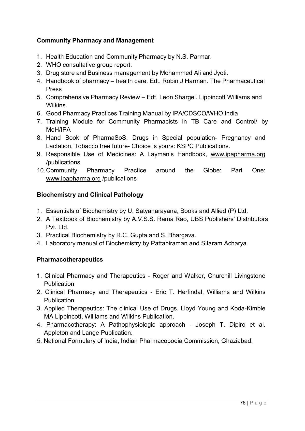 SYLLABUS FOR ANNUAL SYSTEM EFFECTIVE FROM (2021-2022) - PHARMACY - Page 80