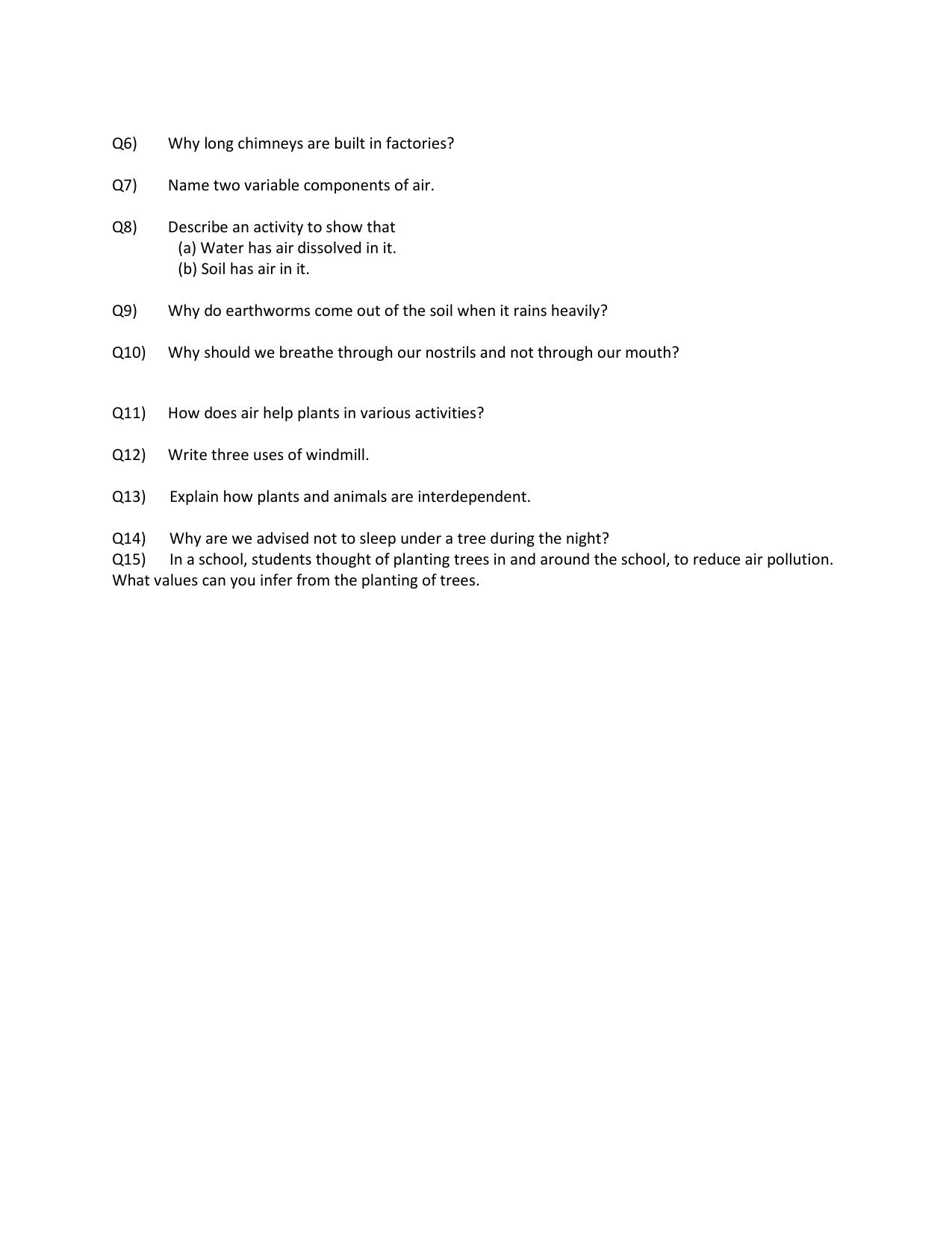 CBSE Worksheets for Class 6 General Science Assignment 5 - Page 2