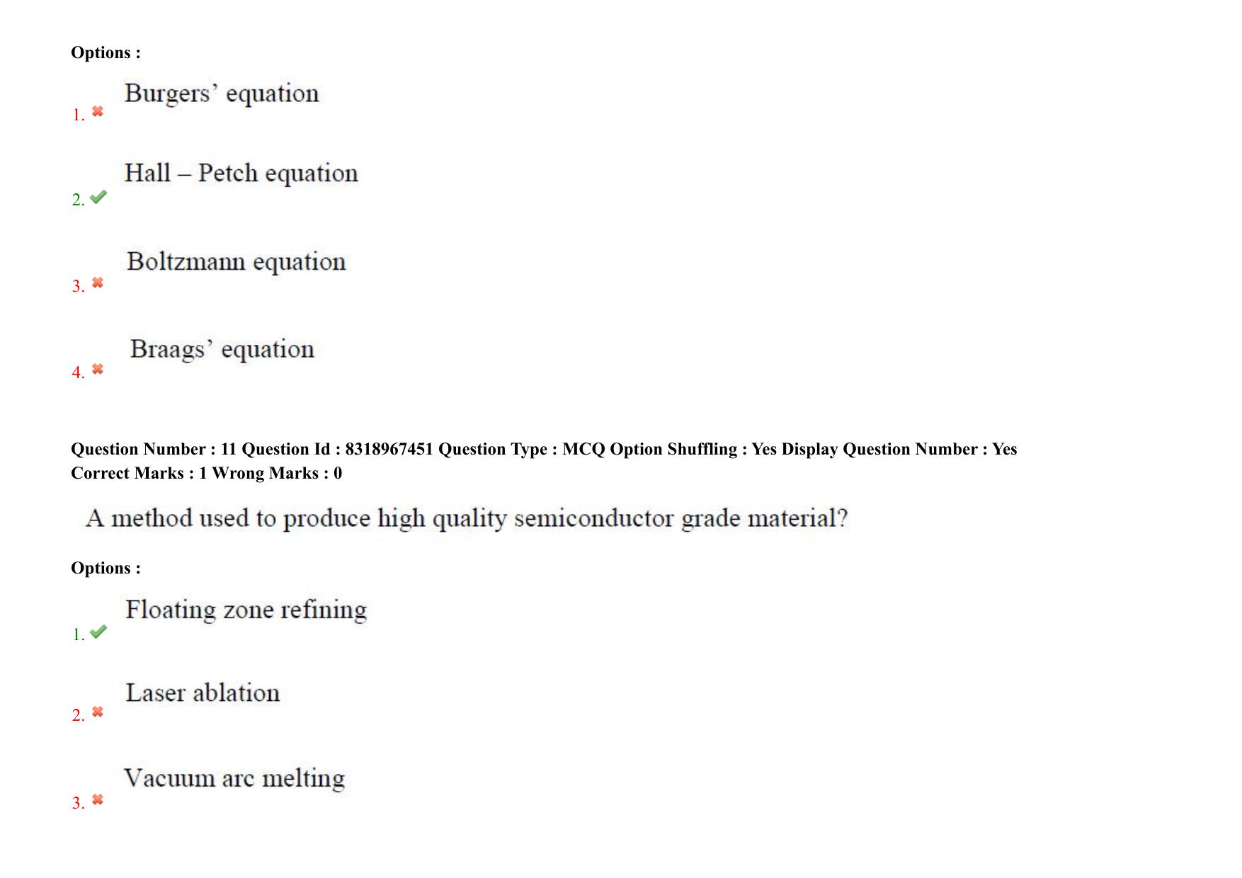 AP PGCET 2025 Nano Technology Paper with Answer Key - Page 9