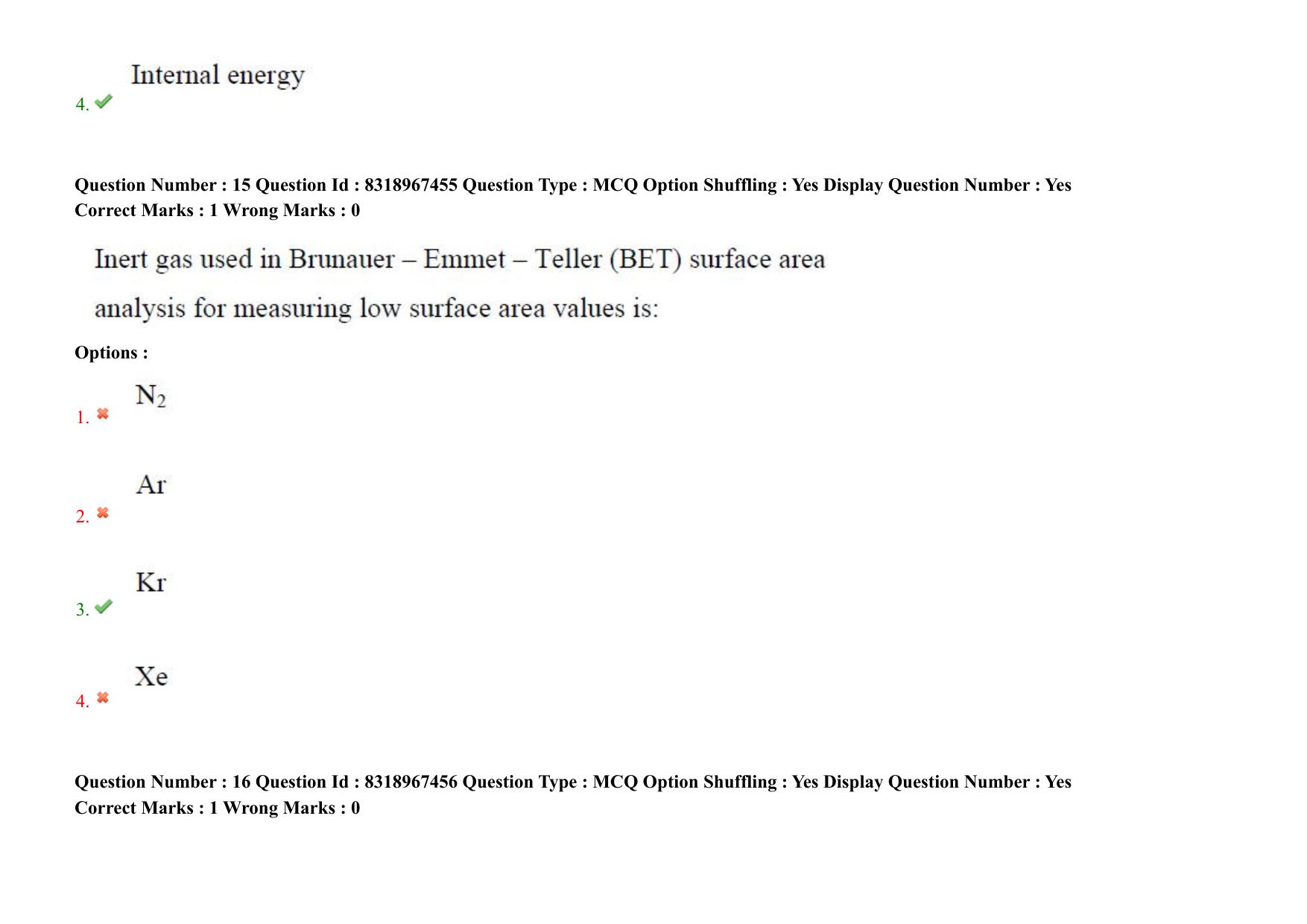 AP PGCET 2025 Nano Technology Paper with Answer Key - Page 12