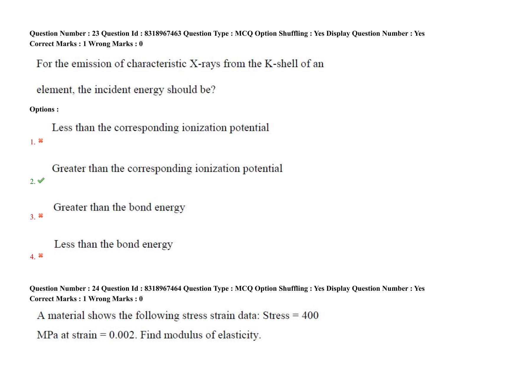 AP PGCET 2025 Nano Technology Paper with Answer Key - Page 18