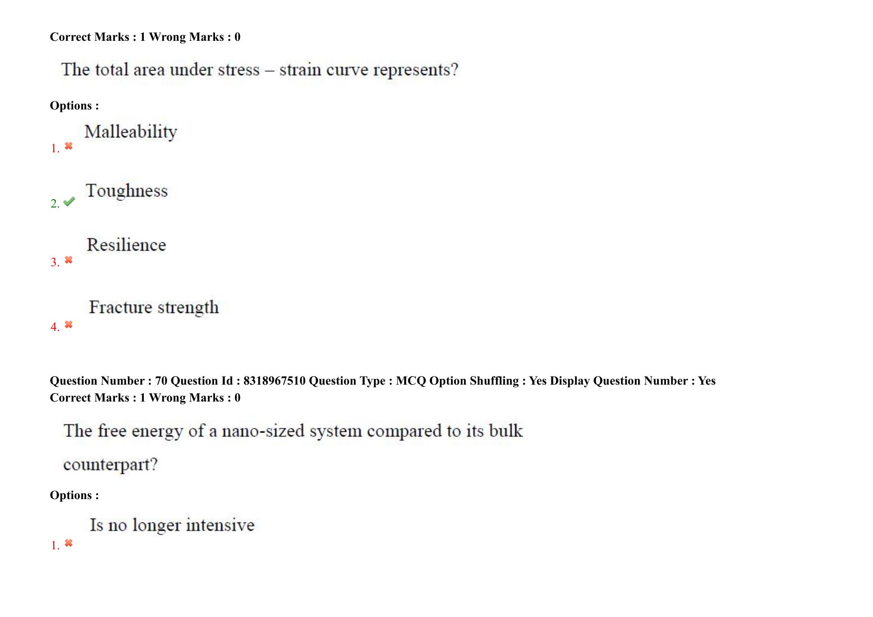AP PGCET 2025 Nano Technology Paper with Answer Key - Page 51