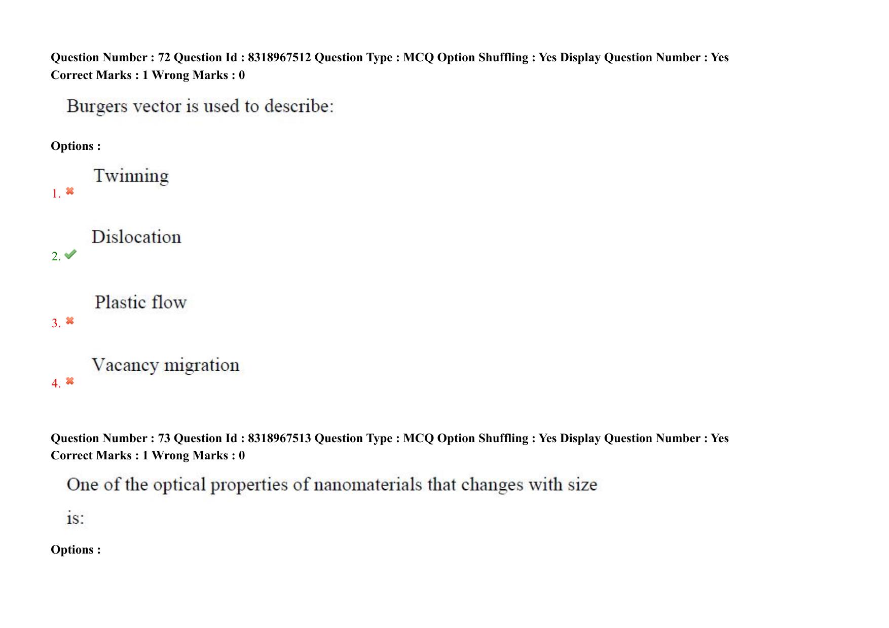 AP PGCET 2025 Nano Technology Paper with Answer Key - Page 53