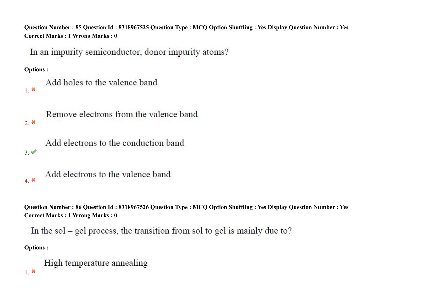 AP PGCET 2025 Nano Technology Paper with Answer Key - Page 62