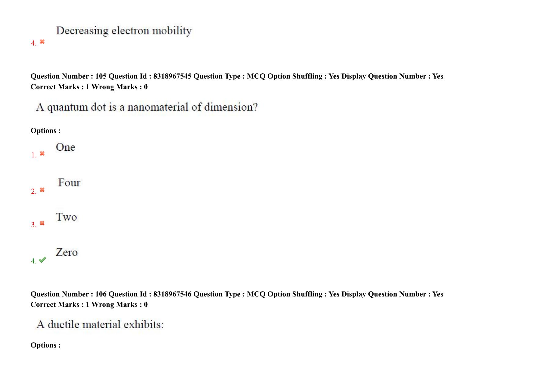 AP PGCET 2025 Nano Technology Paper with Answer Key - Page 77