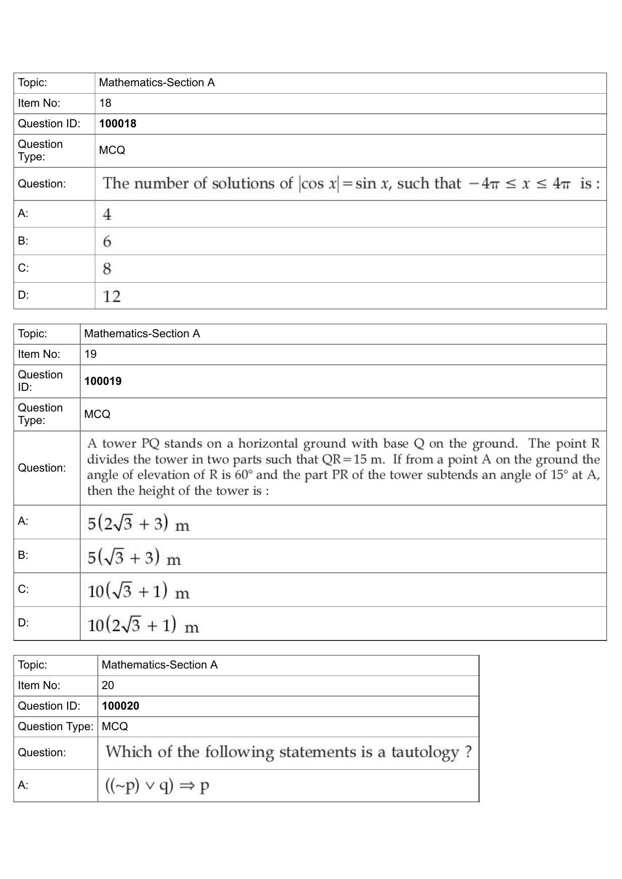 JEE Mains 2022: BTech English (Shift 1) 25-07-2022 Question Paper - Page 9
