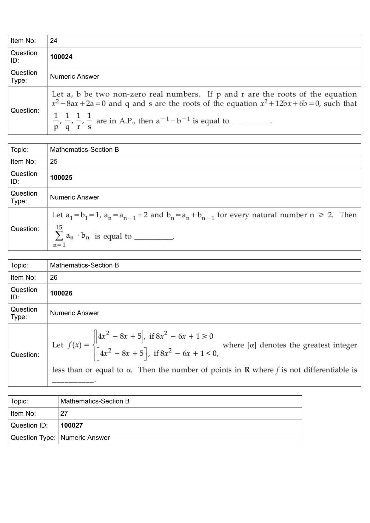 JEE Mains 2022: BTech English (Shift 1) 25-07-2022 Question Paper - Page 11