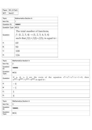 JEE Mains 2022: BTech English (Shift 1) 25-07-2022 Question Paper