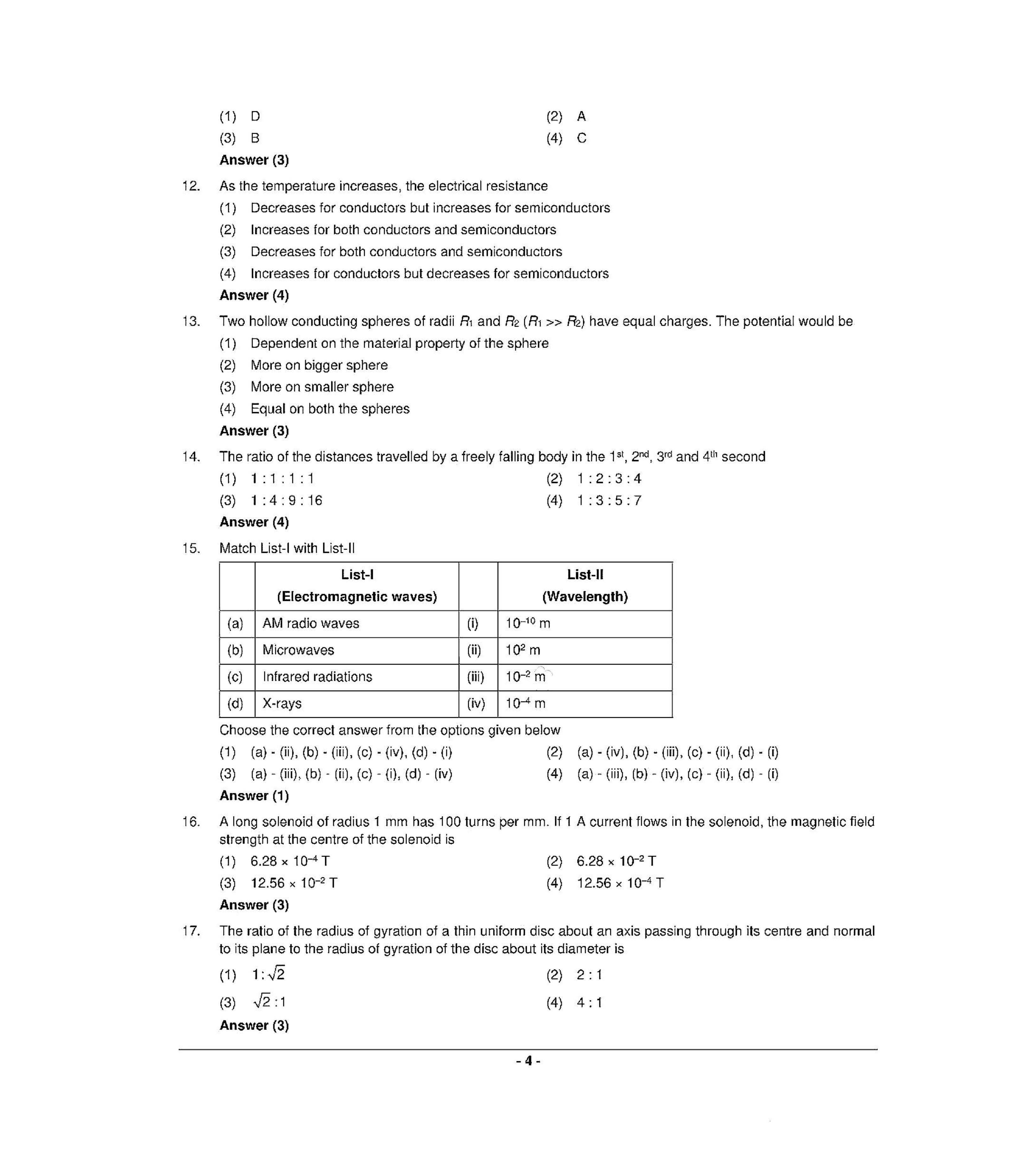 NEET R3 2022 Question Paper - Page 3