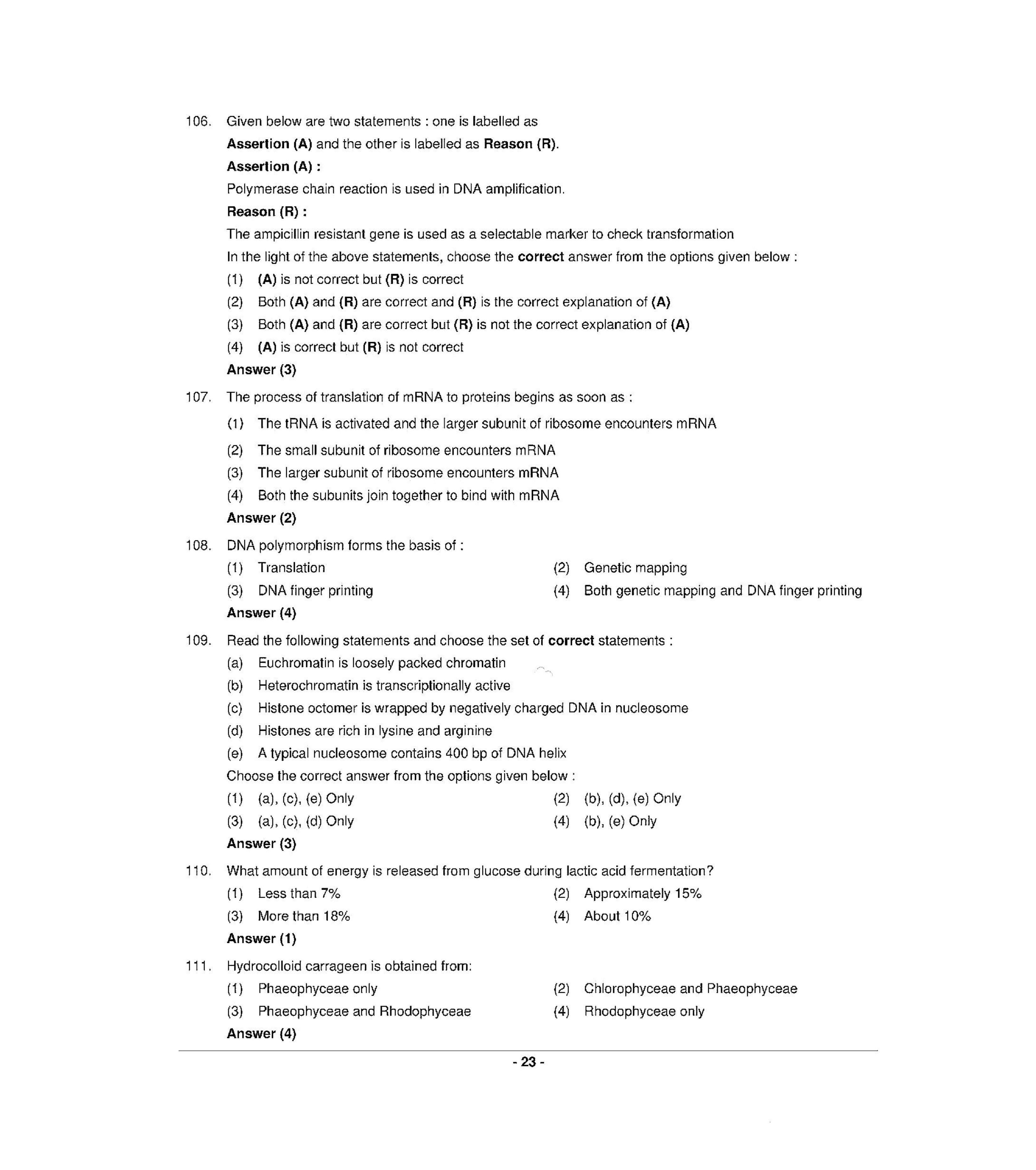 NEET R3 2022 Question Paper - Page 22