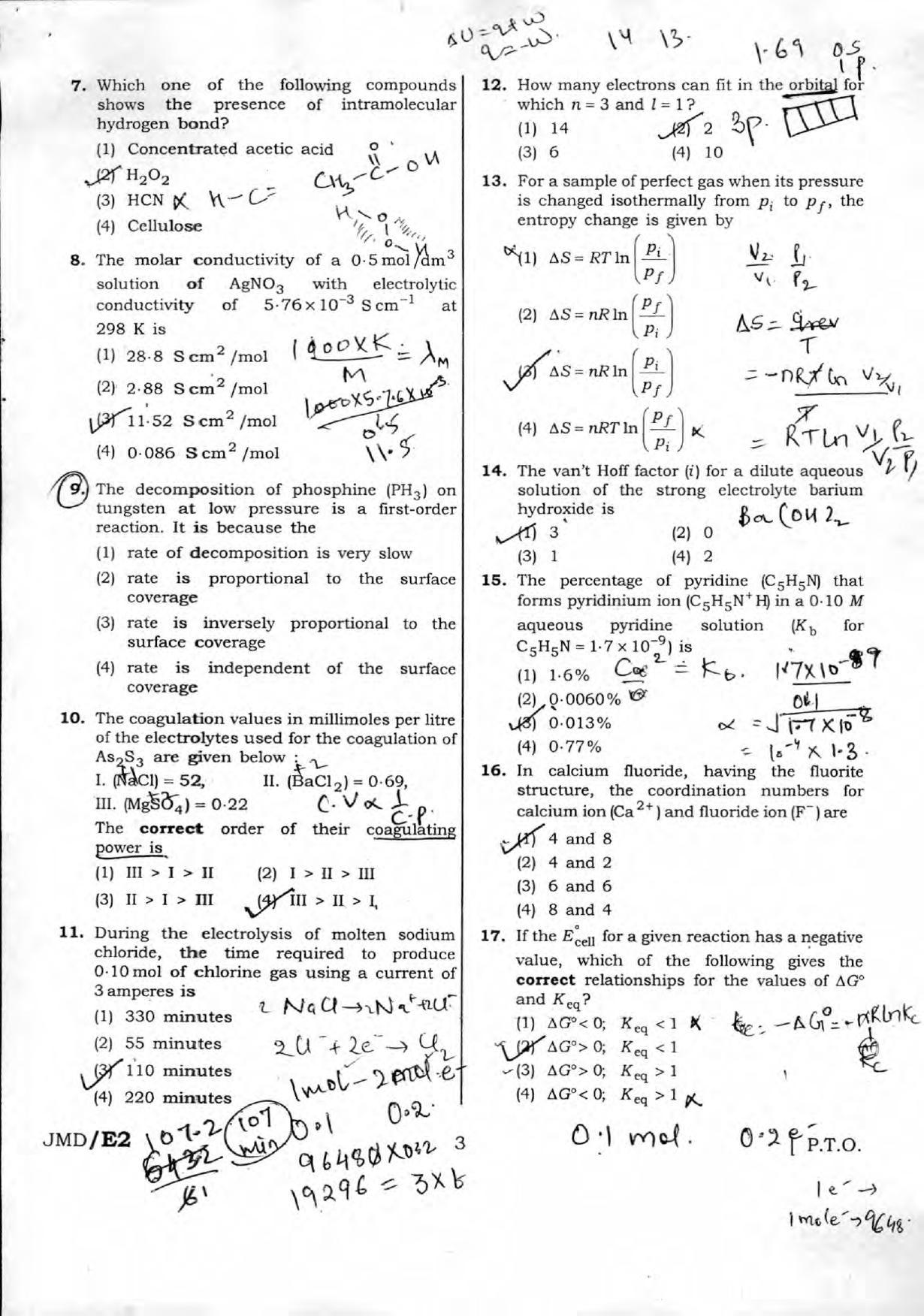 NEET Code XX 2016 Question Paper IndCareer Docs