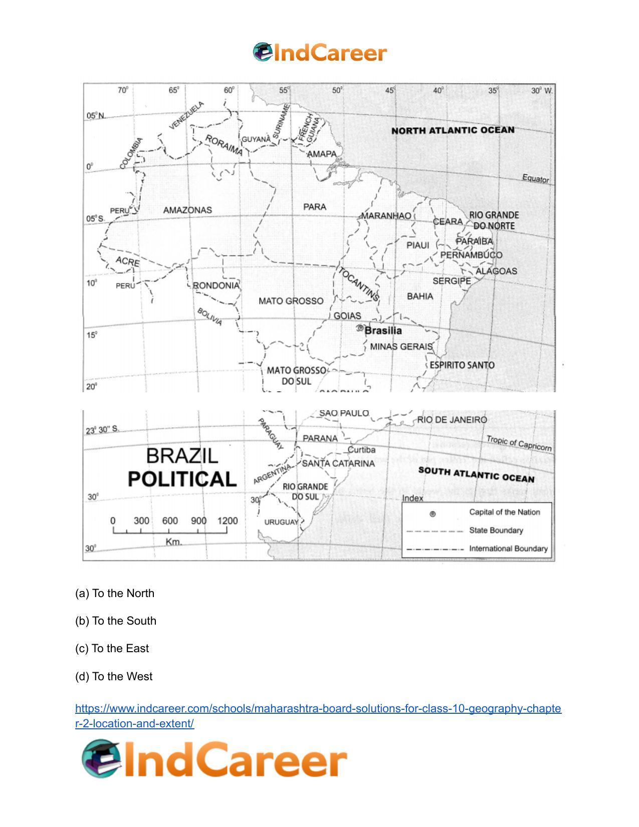 Maharashtra Board Solutions for Class 10- Geography: Chapter 2- Location and Extent - Page 18