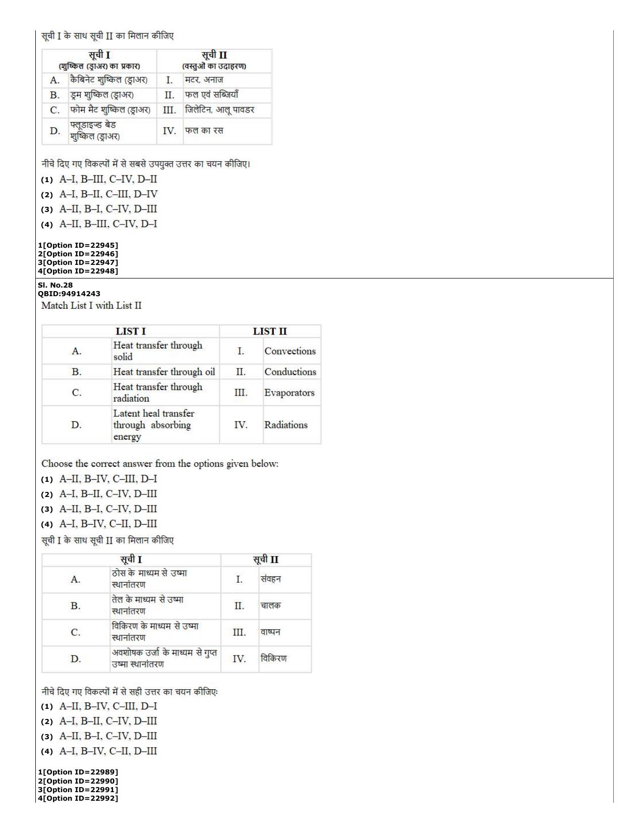 CUET (PG) 2022: PGQP-08 Food Technology (07-09-2022) Question Paper - Page 13
