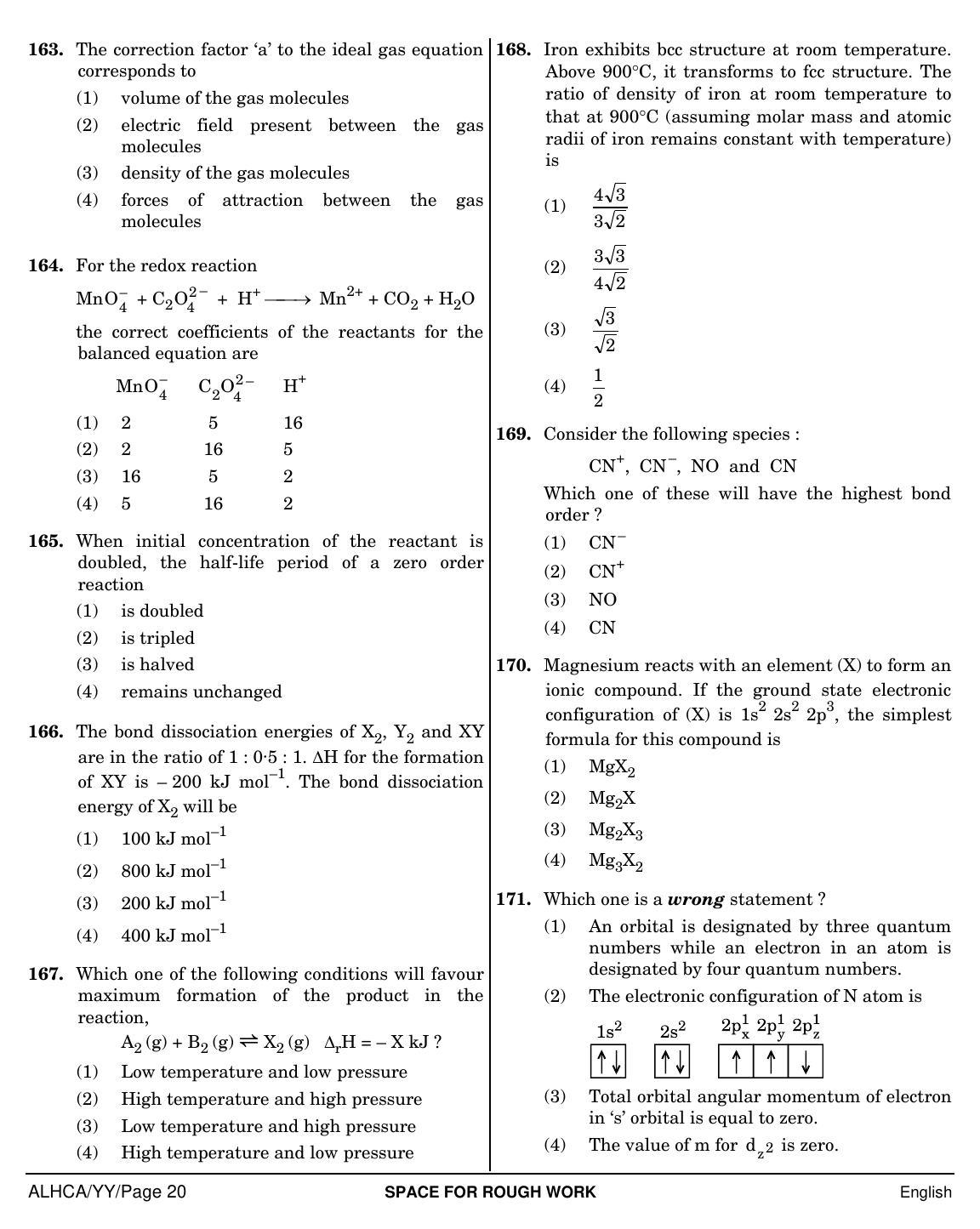 NEET English YY 2019 Question Paper - Page 20