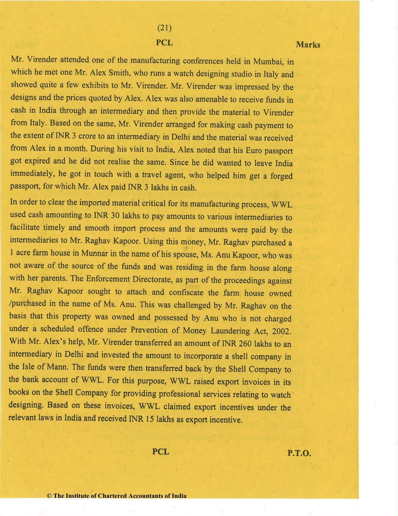 CA Final Nov 2020 Question Paper - Paper 6D – Economic Laws - Page 21