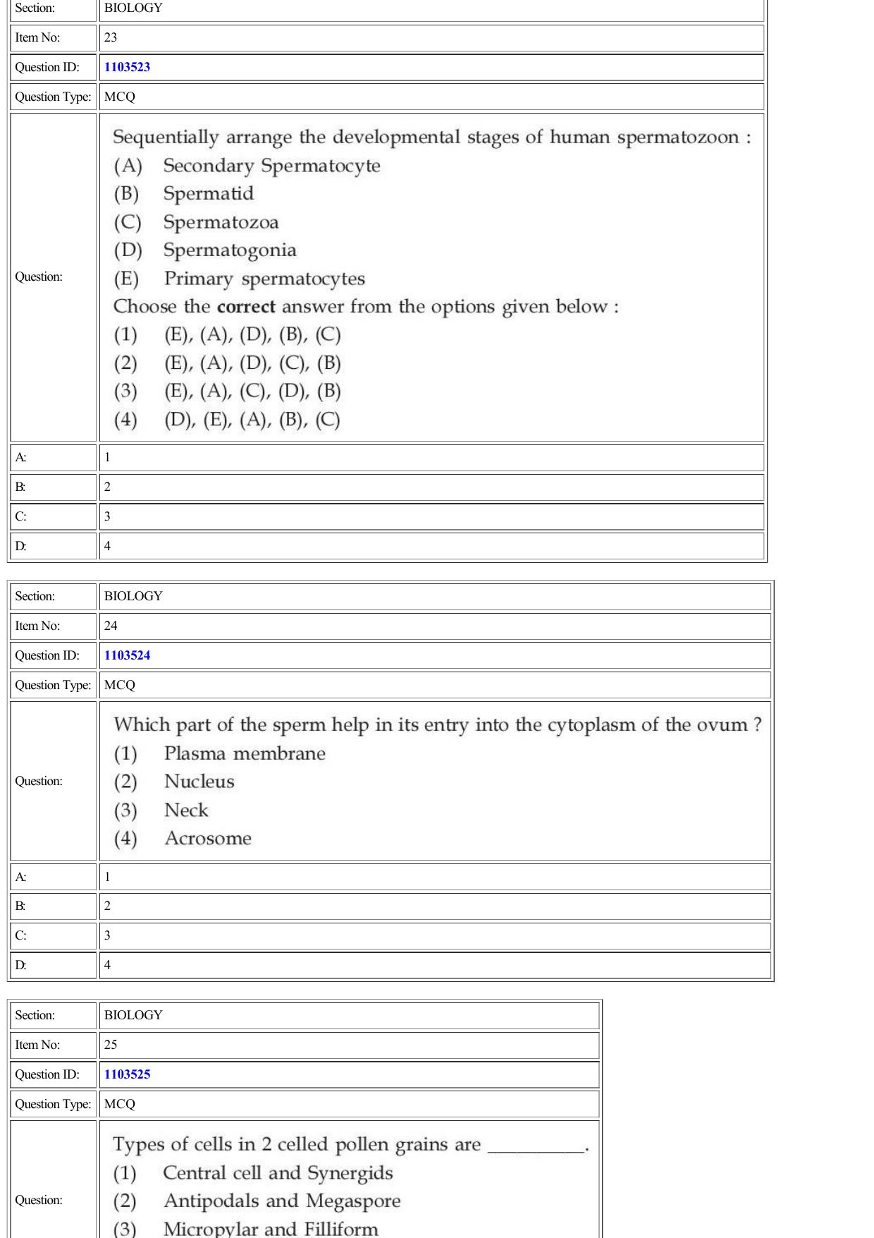CUET 2022 Question Paper of Biology - Page 10