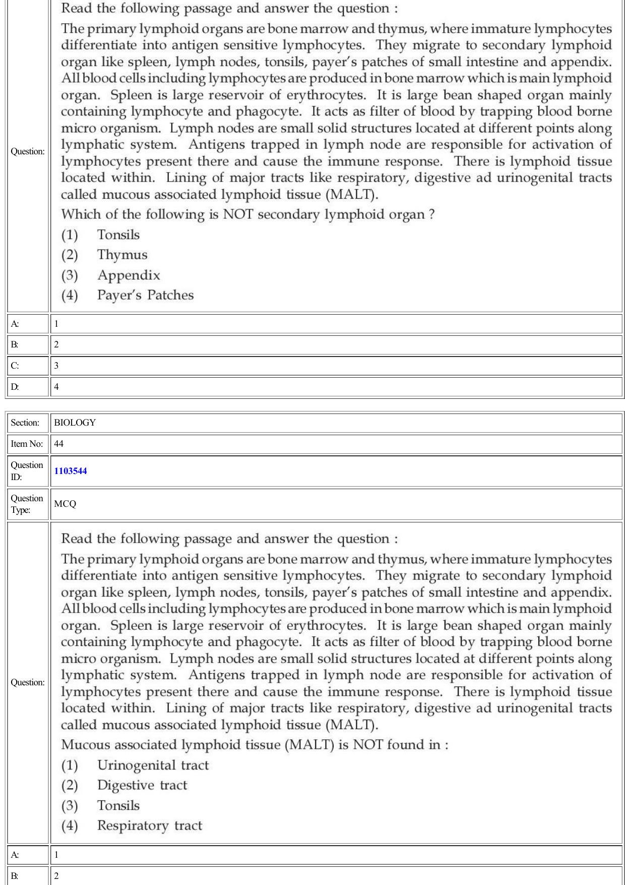 CUET 2022 Question Paper of Biology - Page 19