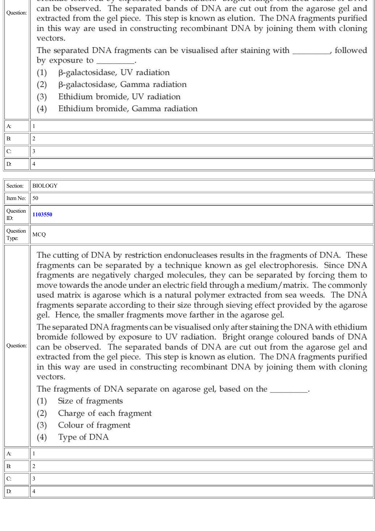 CUET 2022 Question Paper of Biology - Page 23