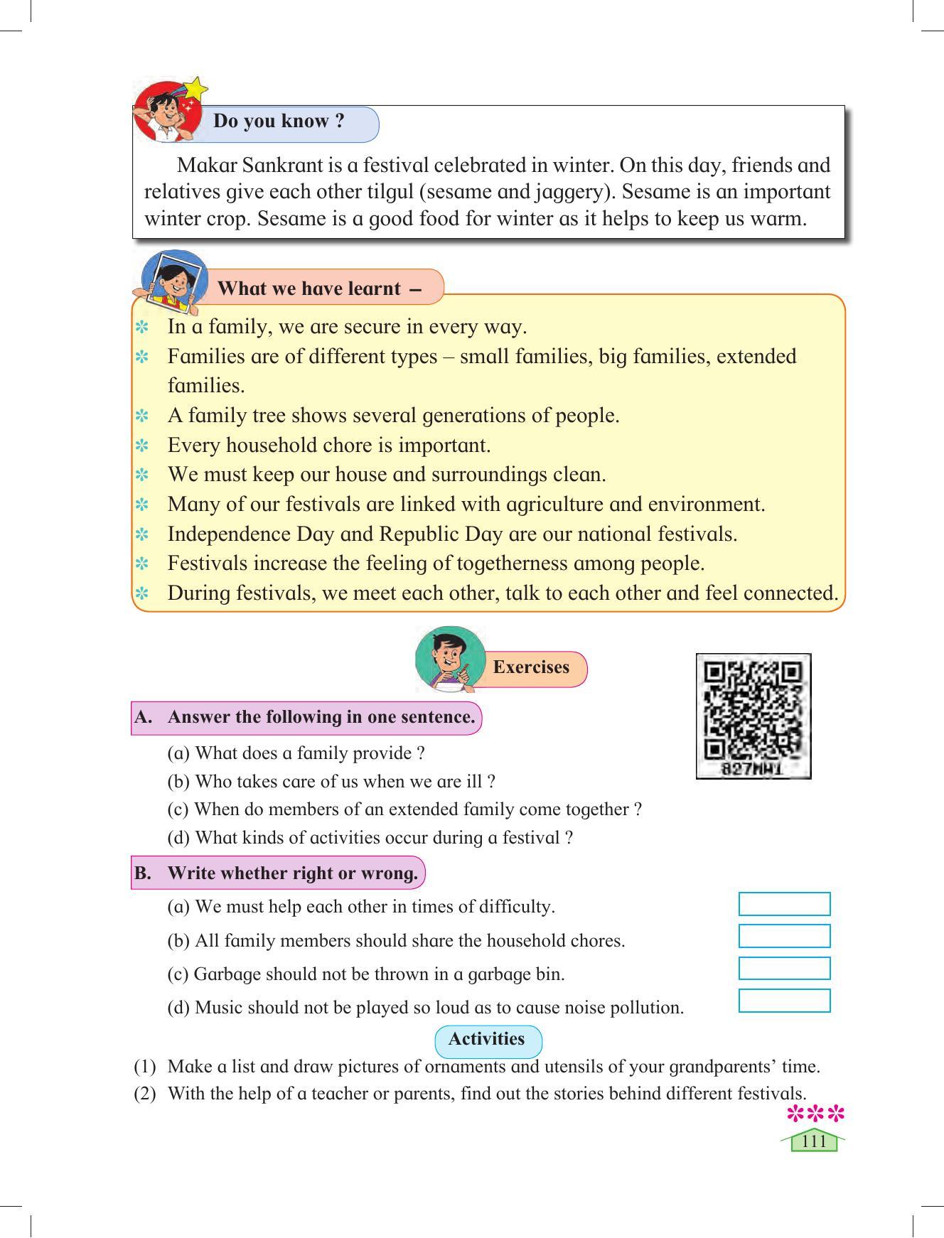 Maharashtra Board Class 3 Environmental Studies Textbook - Page 121