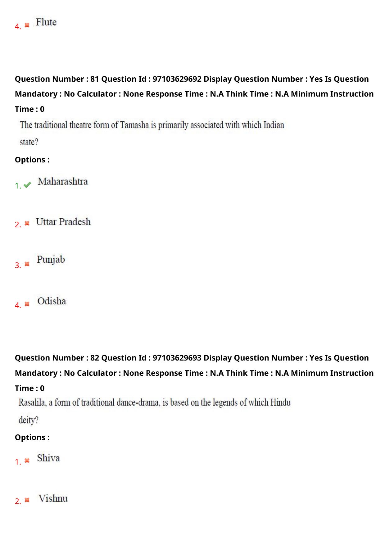 AP RCET 2024 Performing Arts Question Paper - Page 52