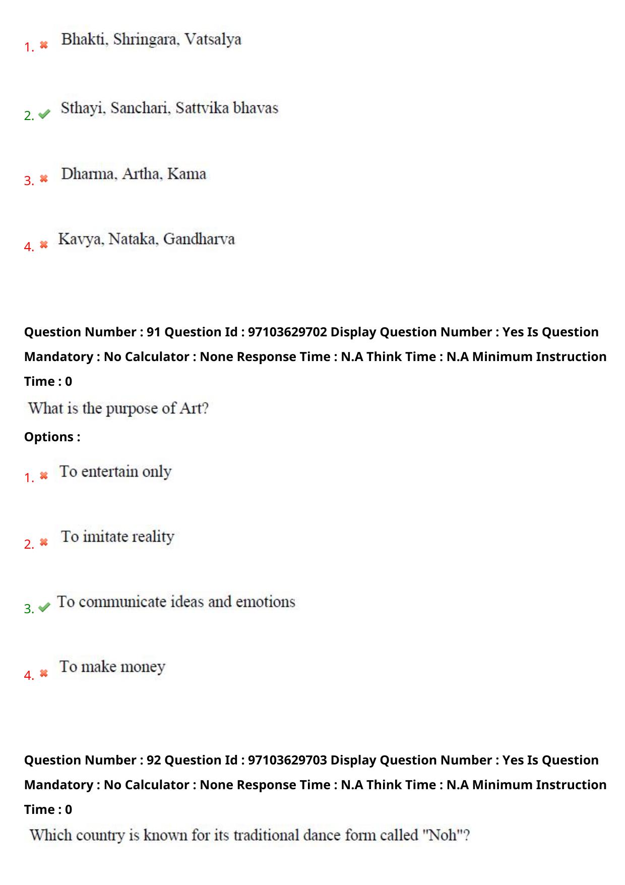 AP RCET 2024 Performing Arts Question Paper - Page 57