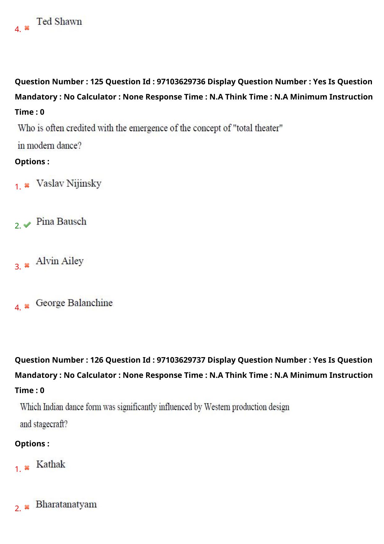 AP RCET 2024 Performing Arts Question Paper - Page 75