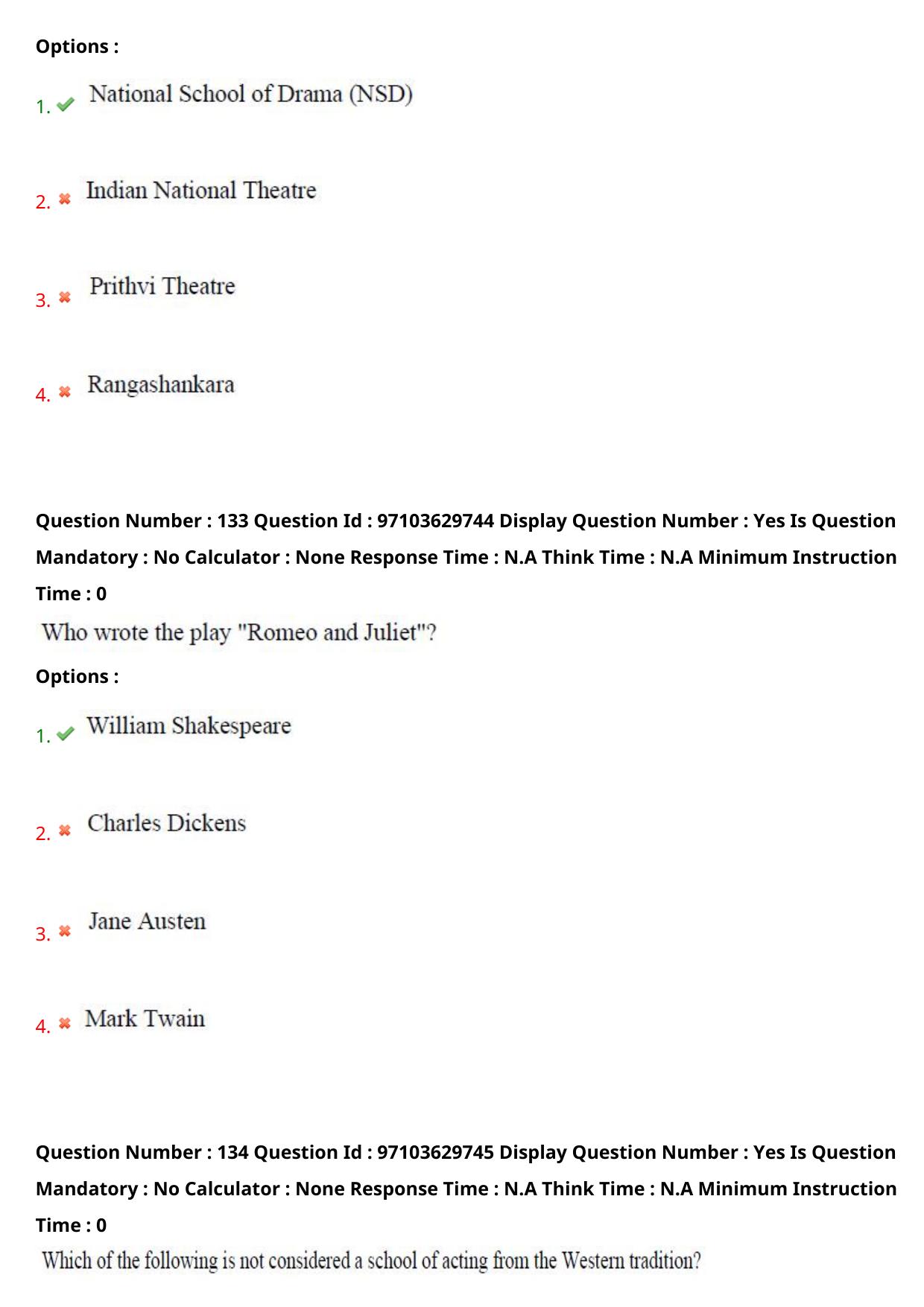 AP RCET 2024 Performing Arts Question Paper - Page 79