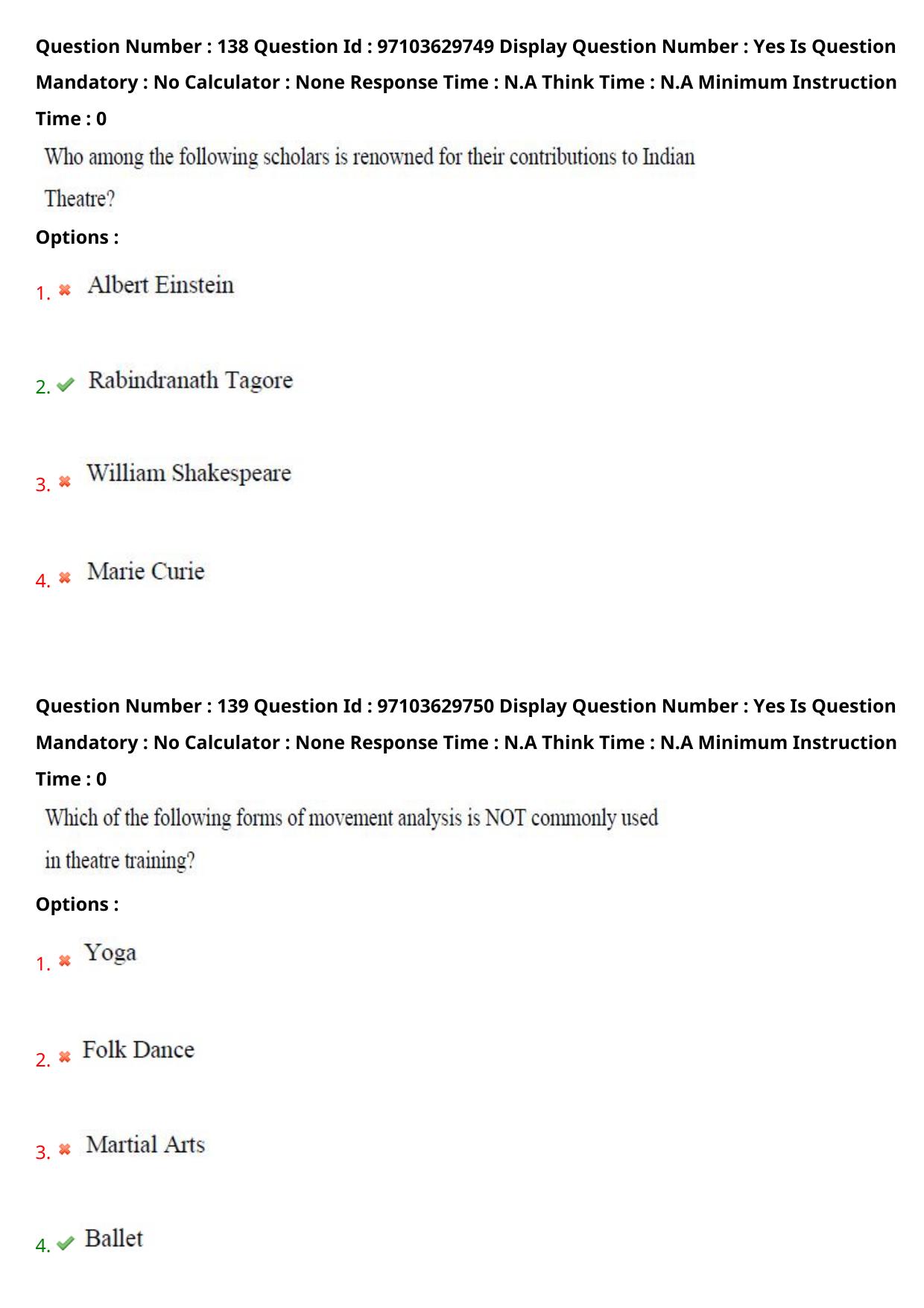AP RCET 2024 Performing Arts Question Paper - Page 82