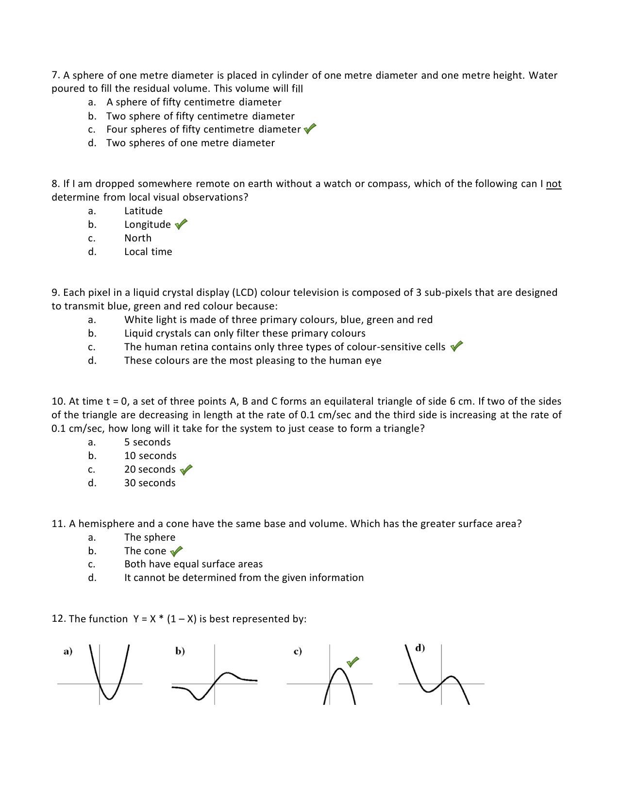 TIFR GS 2014 Biology Question Paper - Page 2