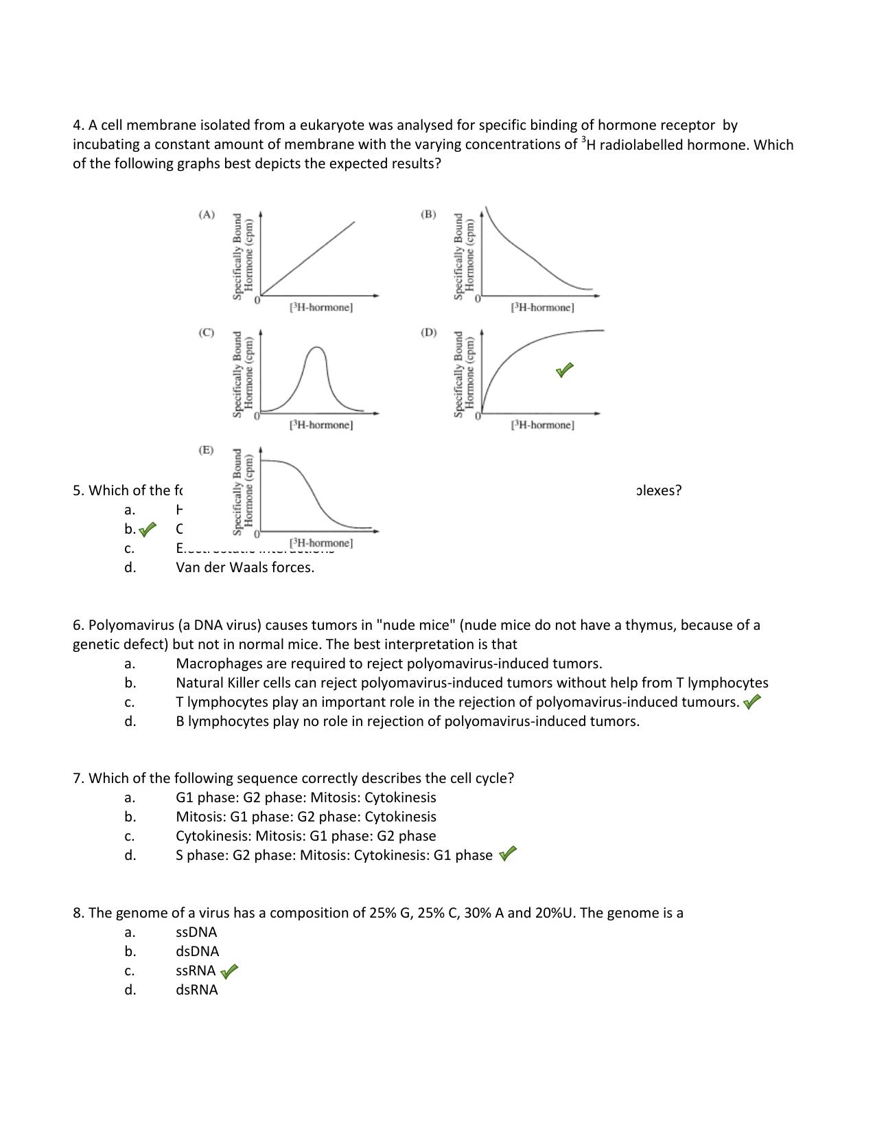 TIFR GS 2014 Biology Question Paper - Page 9