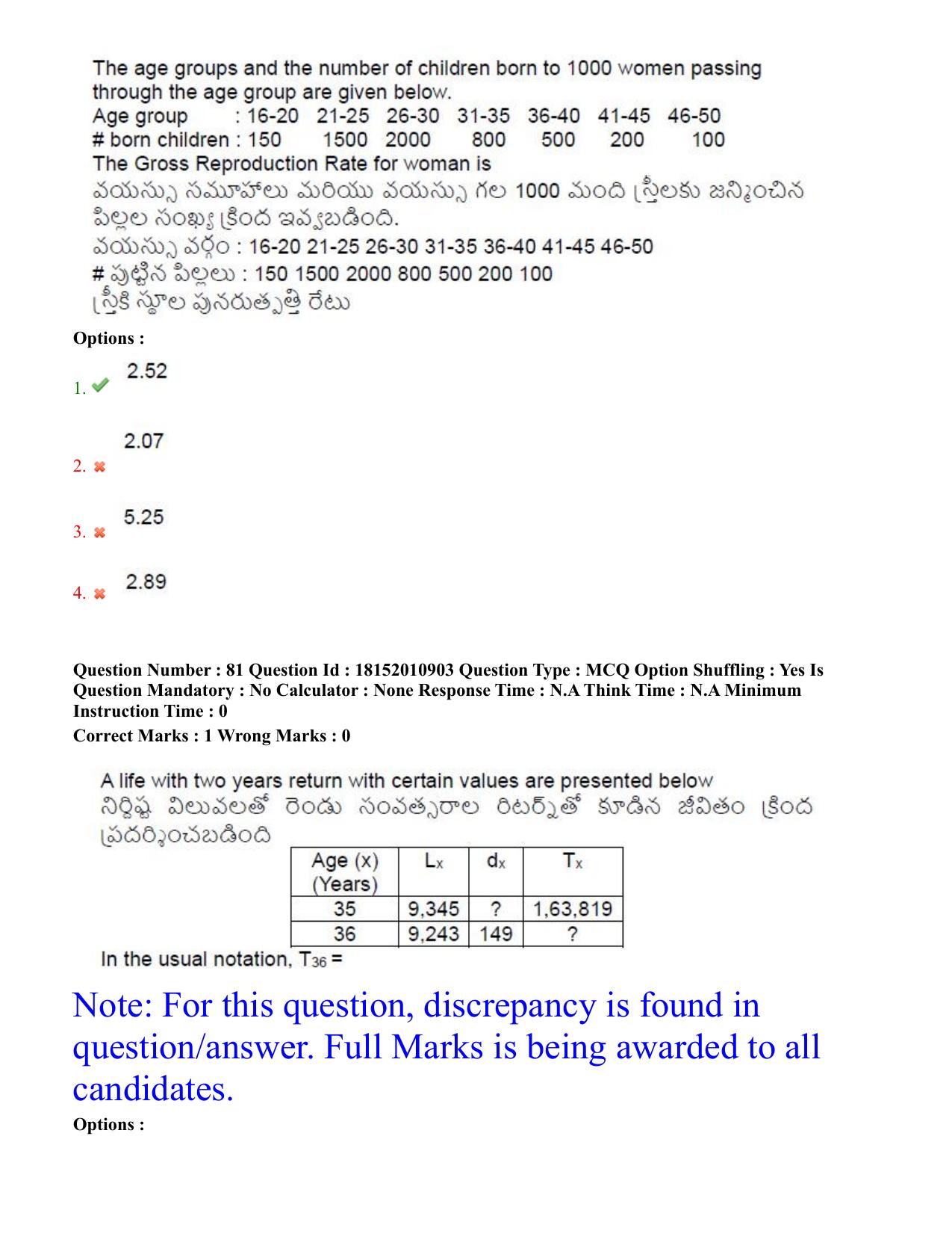 TS CPGET 2023 M Sc Statistics (Shift 2) Question Paper with Answer Key - Page 52
