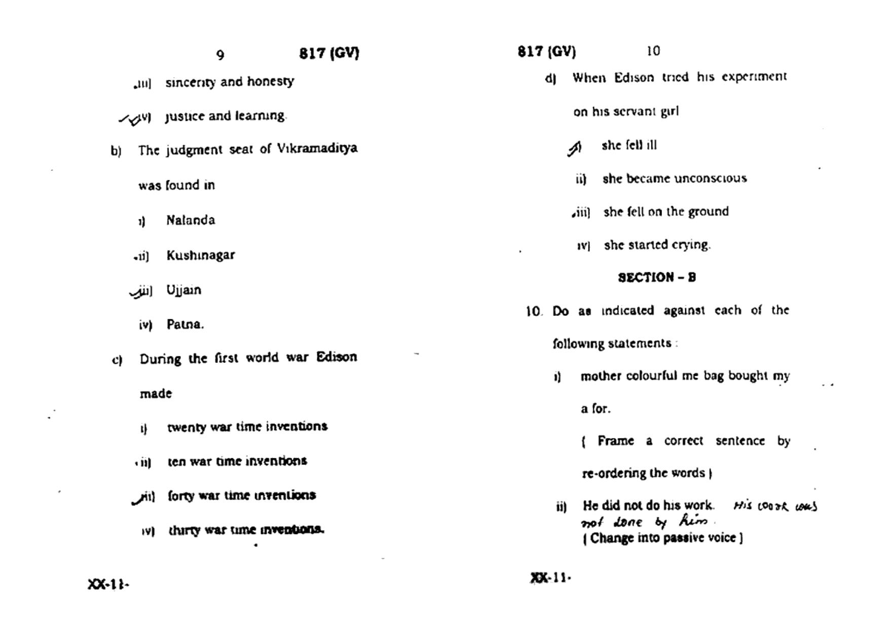 UP Board Previous Year Question Paper Class 10 English (817 GV) – 2021 - Page 5