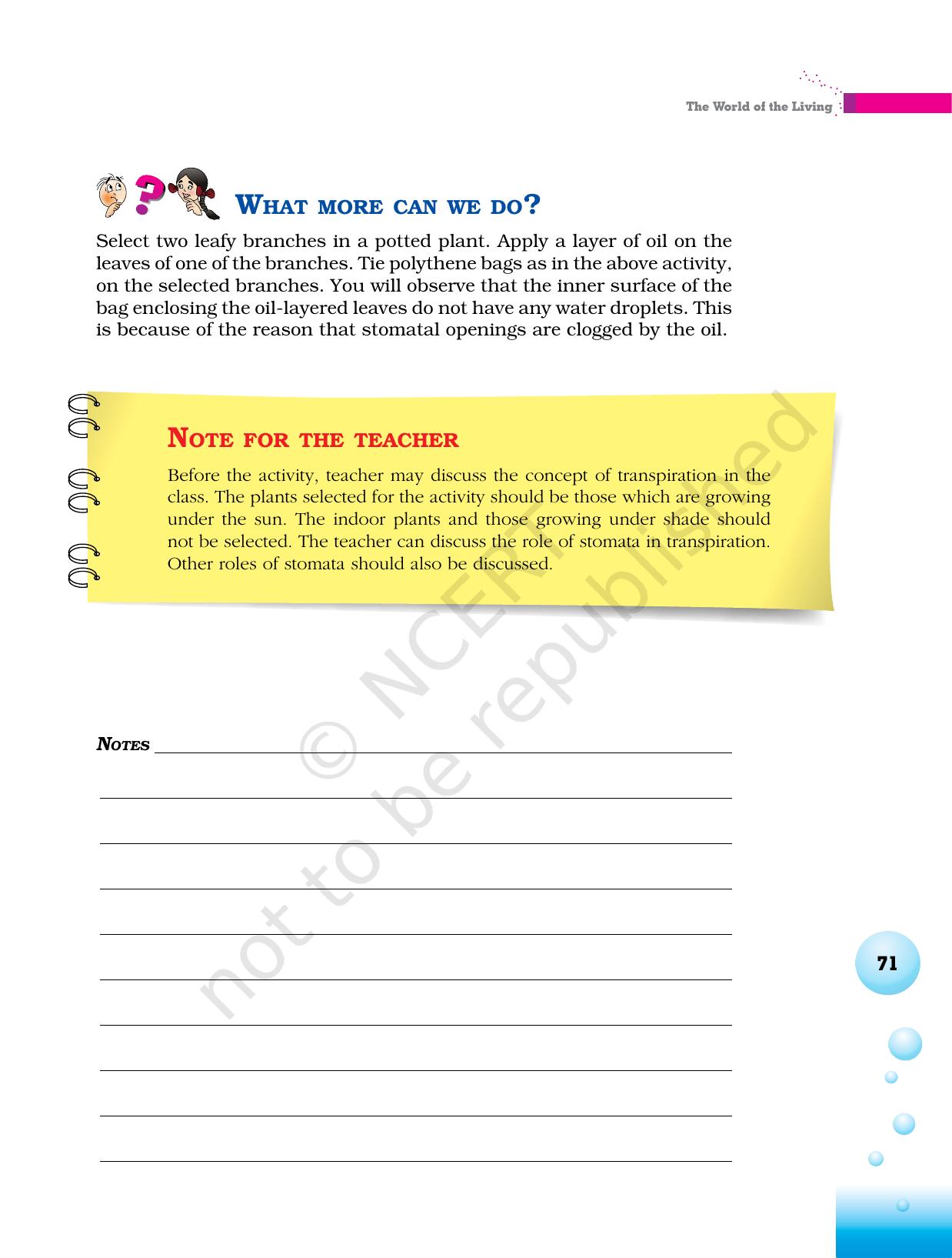 NCERT Laboratory Manuals for Class VI to VIII Science - Theme 3 The world of the living - Page 3