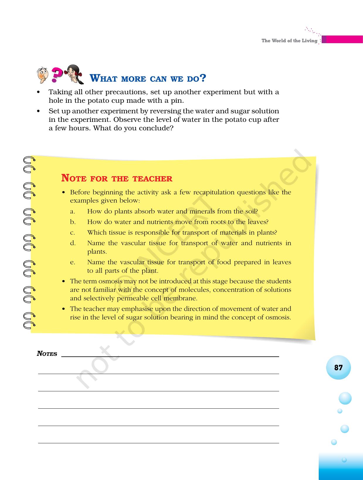 NCERT Laboratory Manuals for Class VI to VIII Science - Theme 3 The world of the living - Page 19