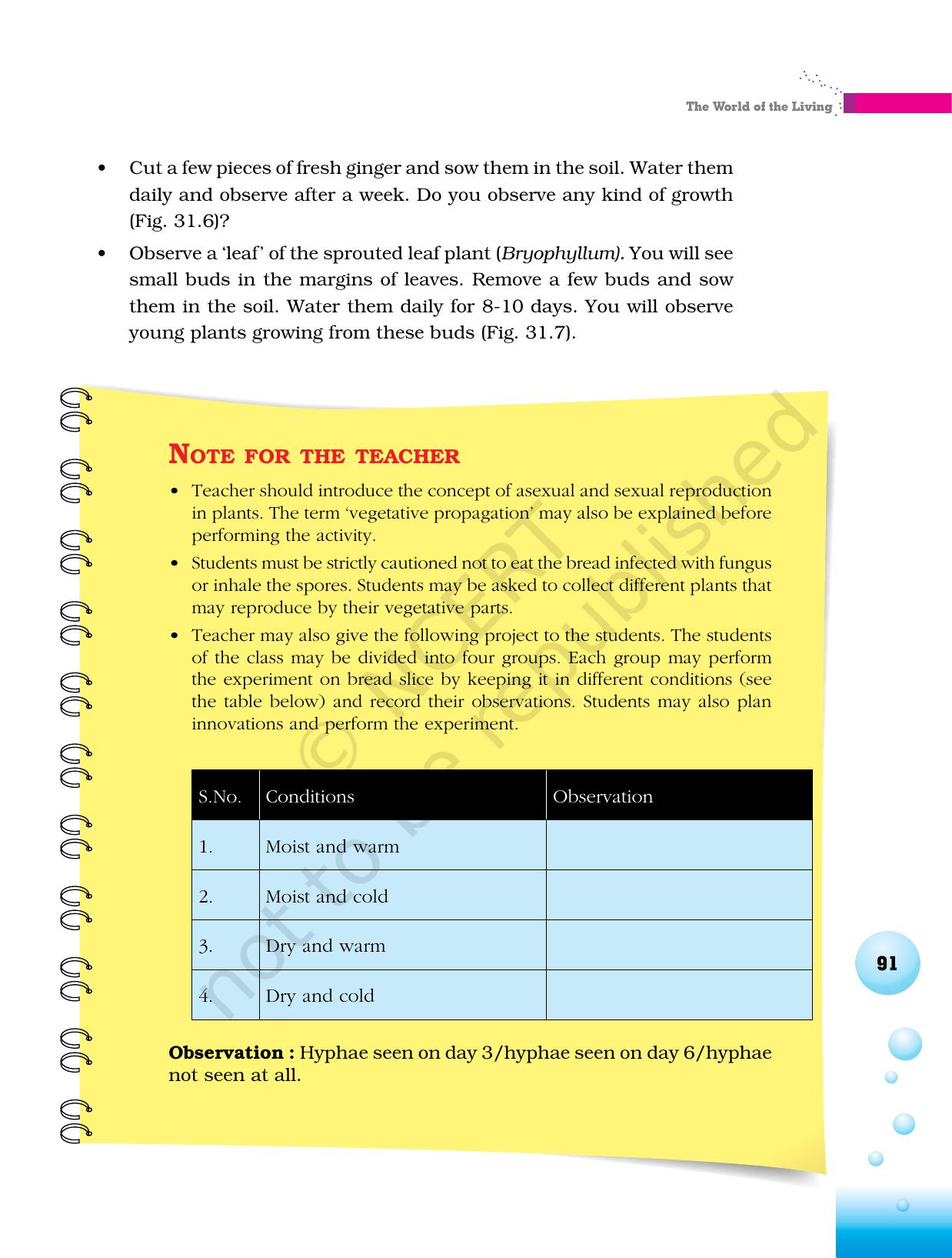 NCERT Laboratory Manuals for Class VI to VIII Science - Theme 3 The world of the living - Page 23