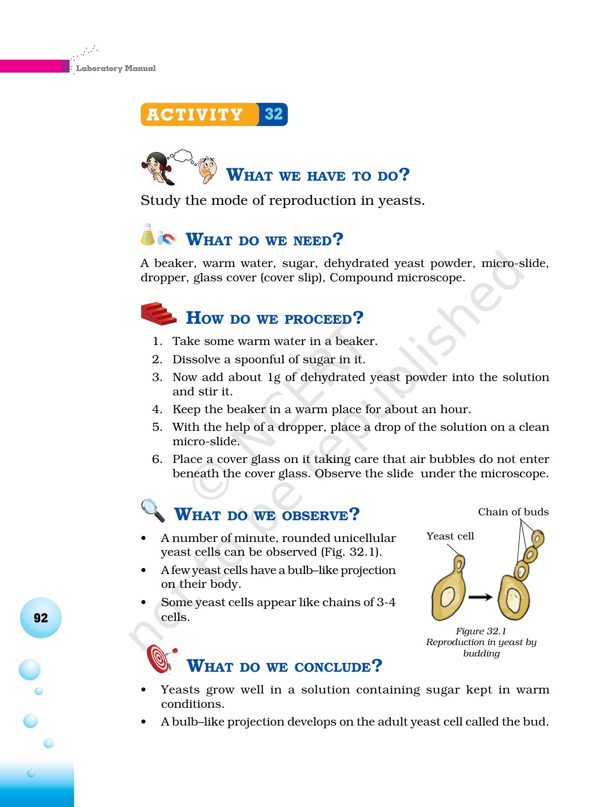 NCERT Laboratory Manuals for Class VI to VIII Science - Theme 3 The world of the living - Page 24